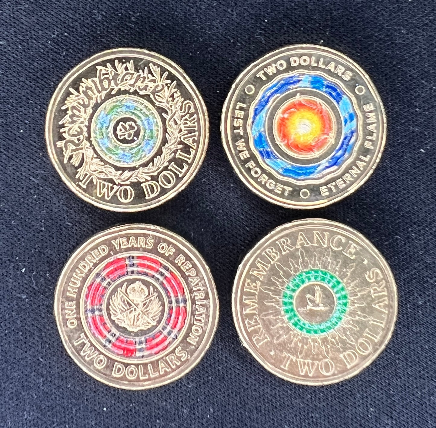 MXN 🇦🇺 Australian 🇦🇺 2 dollar coins UNC PREMIUM 4 Coin COLLECTION