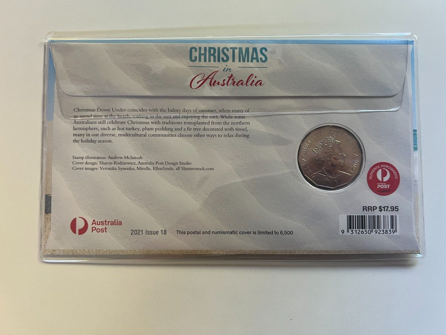 Christmas in Australia 50c Coin Christmas Island UNC RAM Fifty 50 Cent 2021 PNC