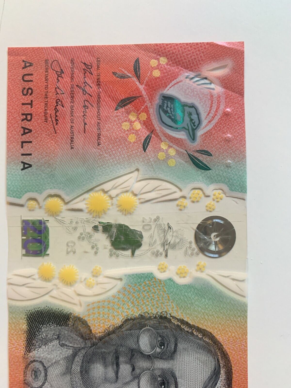 20 dollar note Australia 2019  LOWE/FRASER AF SERIAL