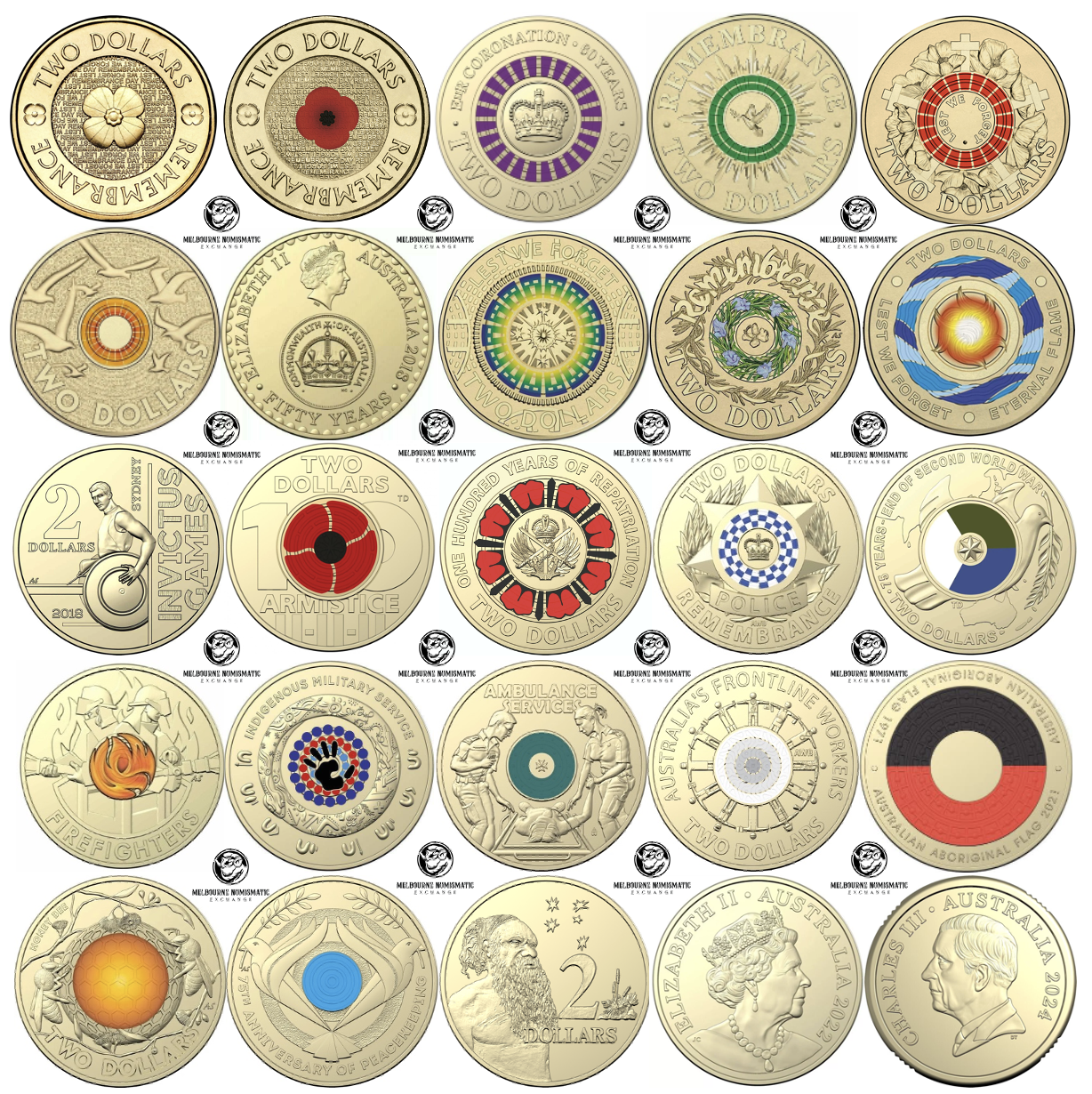 Australian 2 dollar coin beginners collectors bundles MEGA CLEARANCE