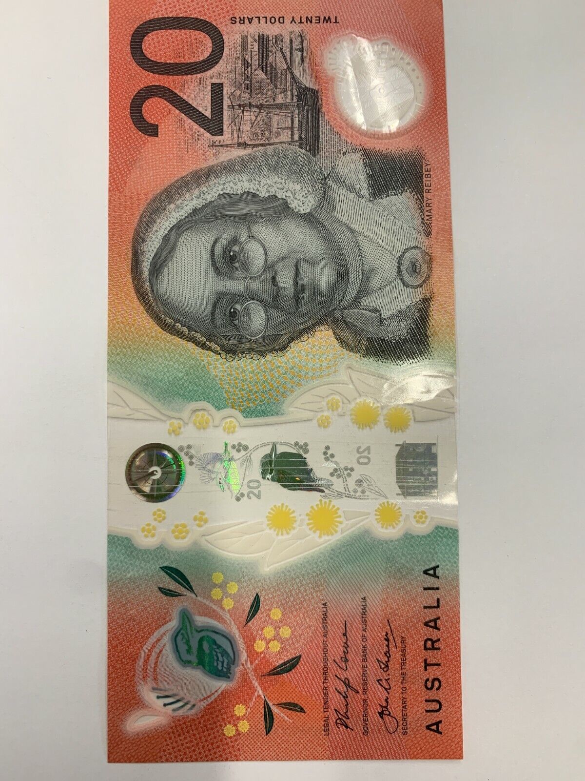 20 dollar note Australia 2019 LOWE/FRASER AH SERIAL