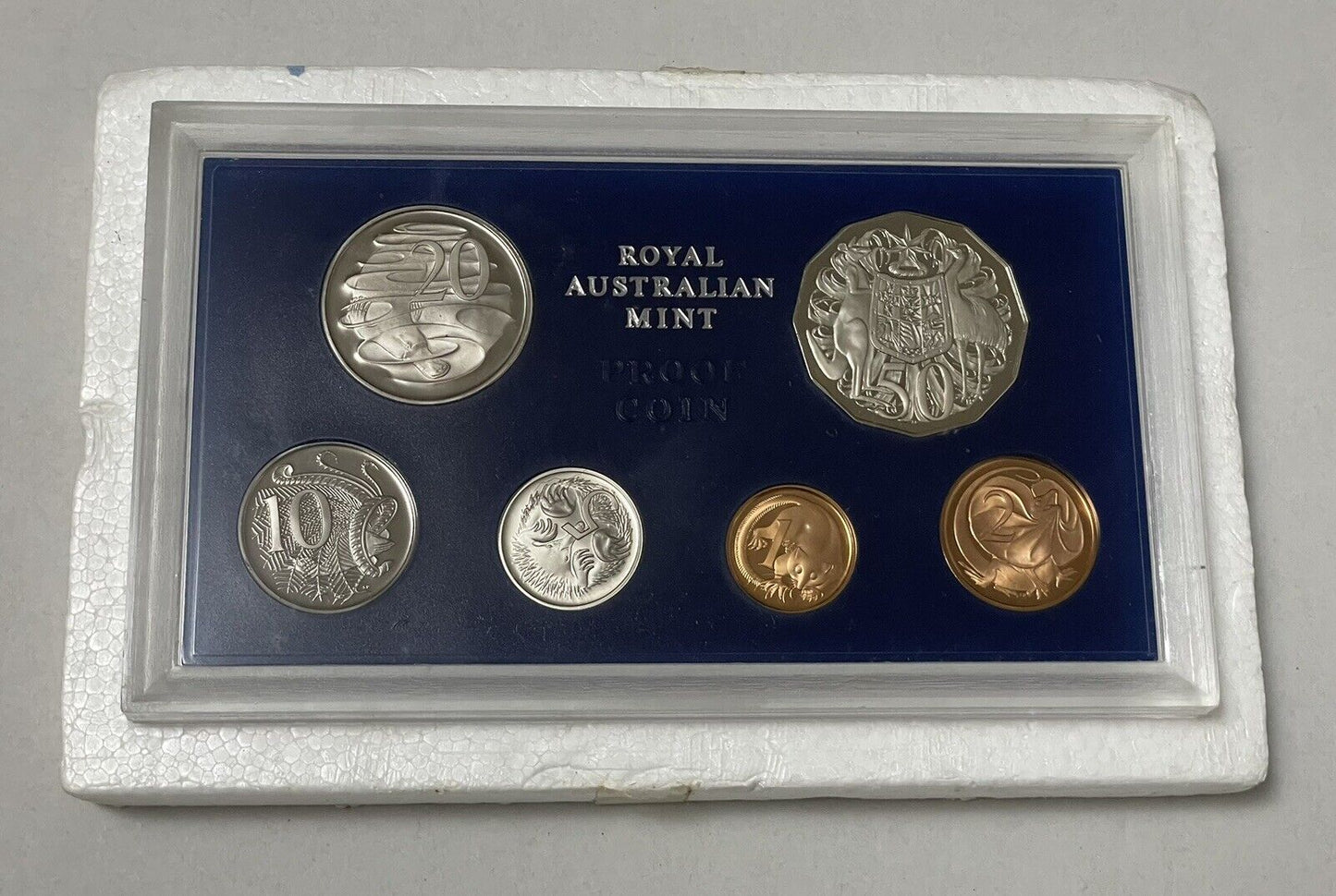 Rare 1969 Royal Australian Mint Proof 6 Coin Set With Foam No COA UNC