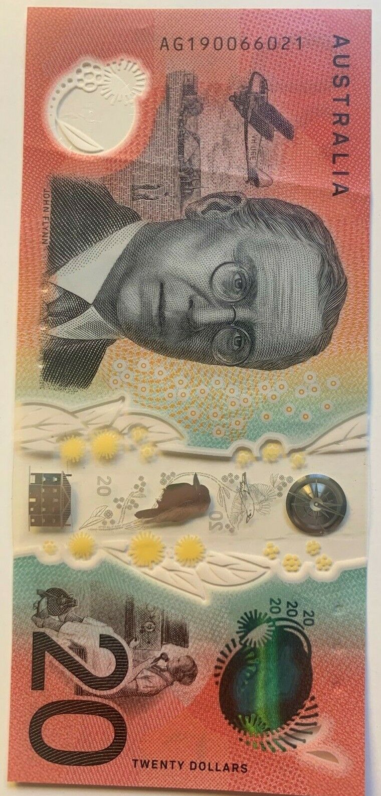20 dollar note Australia 2019 LOWE/FRASER AG SERIAL