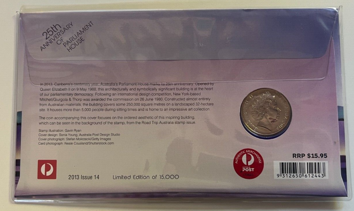 PNC Australia 2013 Parliament House 25th Anniversary RAM 20c Commemorative Coin