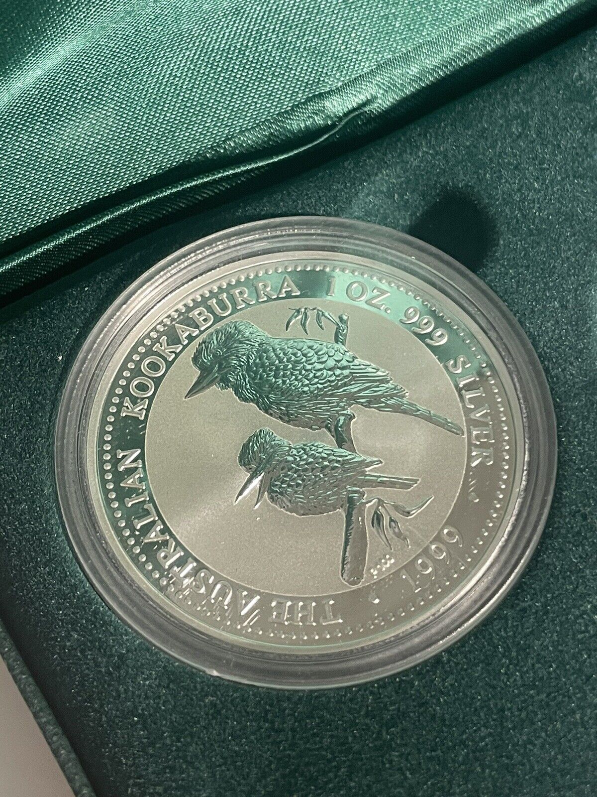 1999-2001 Australia Kookaburra 3x 1oz 999 Silver Coin Set In Case Perth Mint