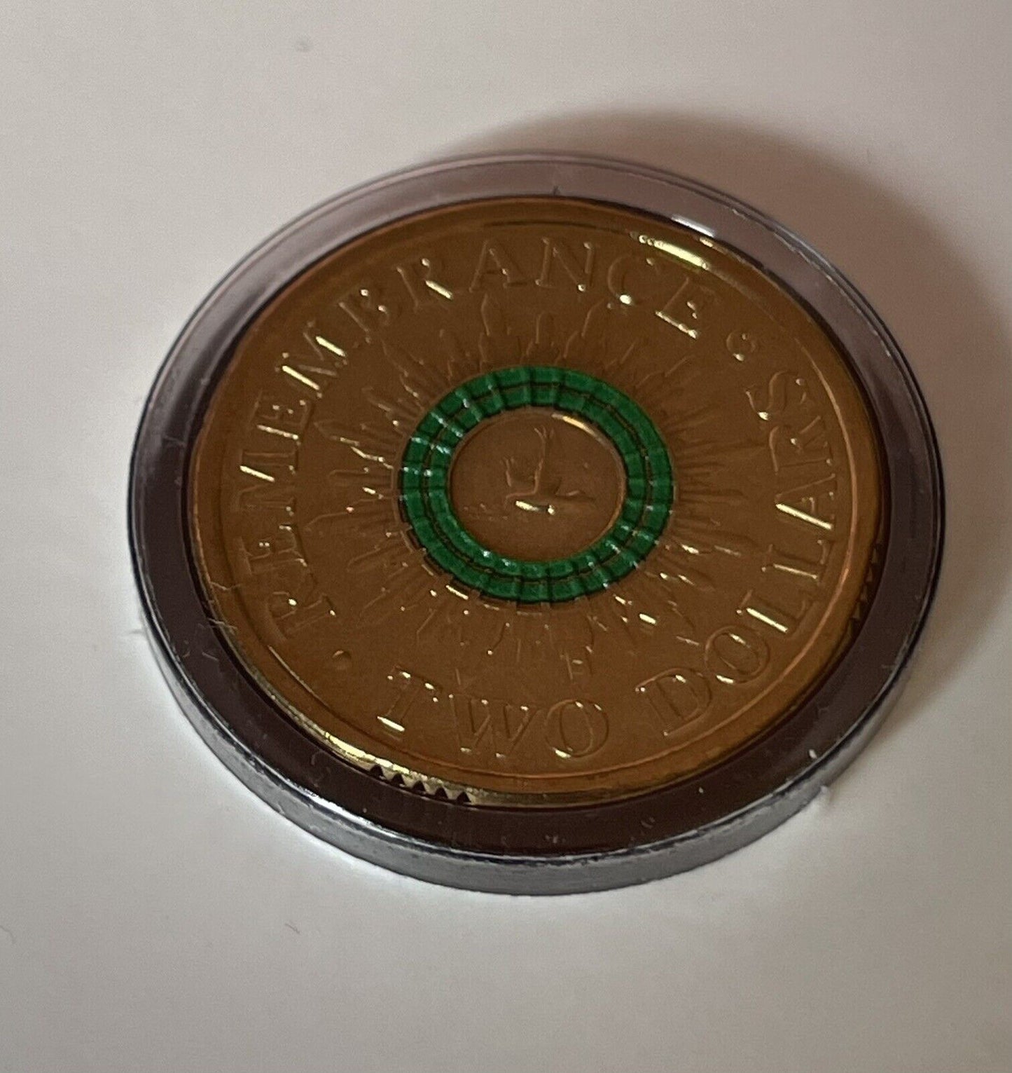 Australia 2014 Remembrance Day Dove C Mint Mark $2 Dollar Coin UNC Ram Folder
