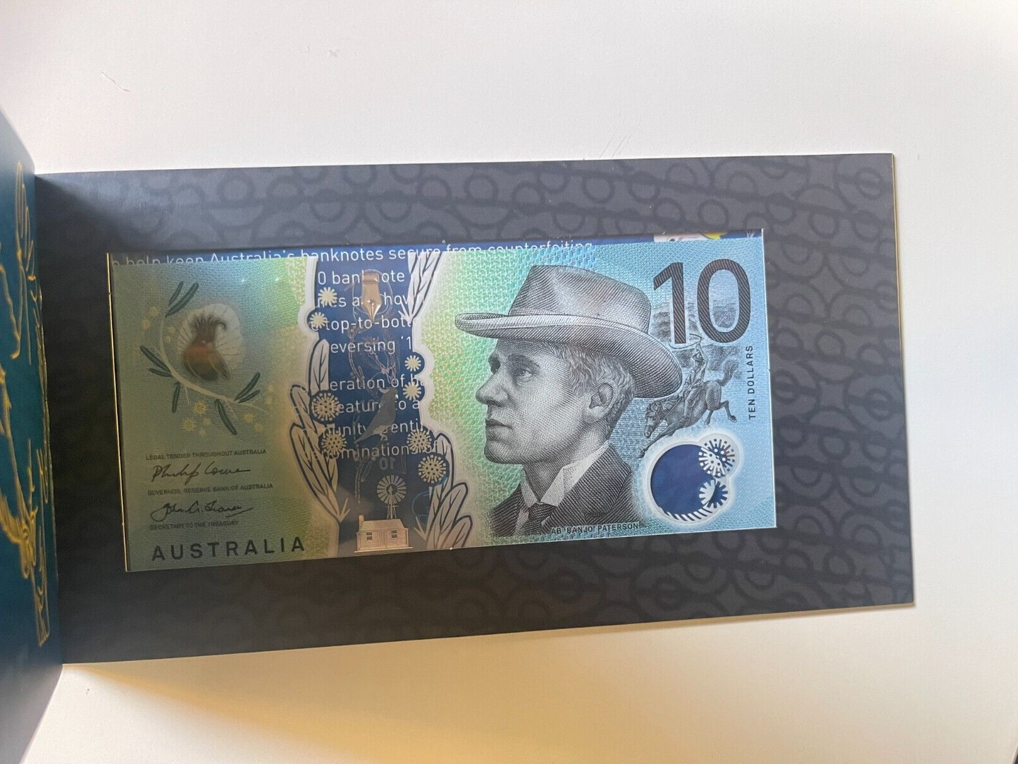 Next Generation RBA $10 Dollar UNC Polymer Bank Note + Commemorative Folder 2017