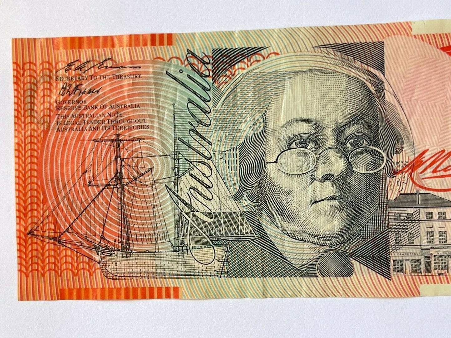 20 dollar note Australia 1994 FD PREFIX RARE YEAR