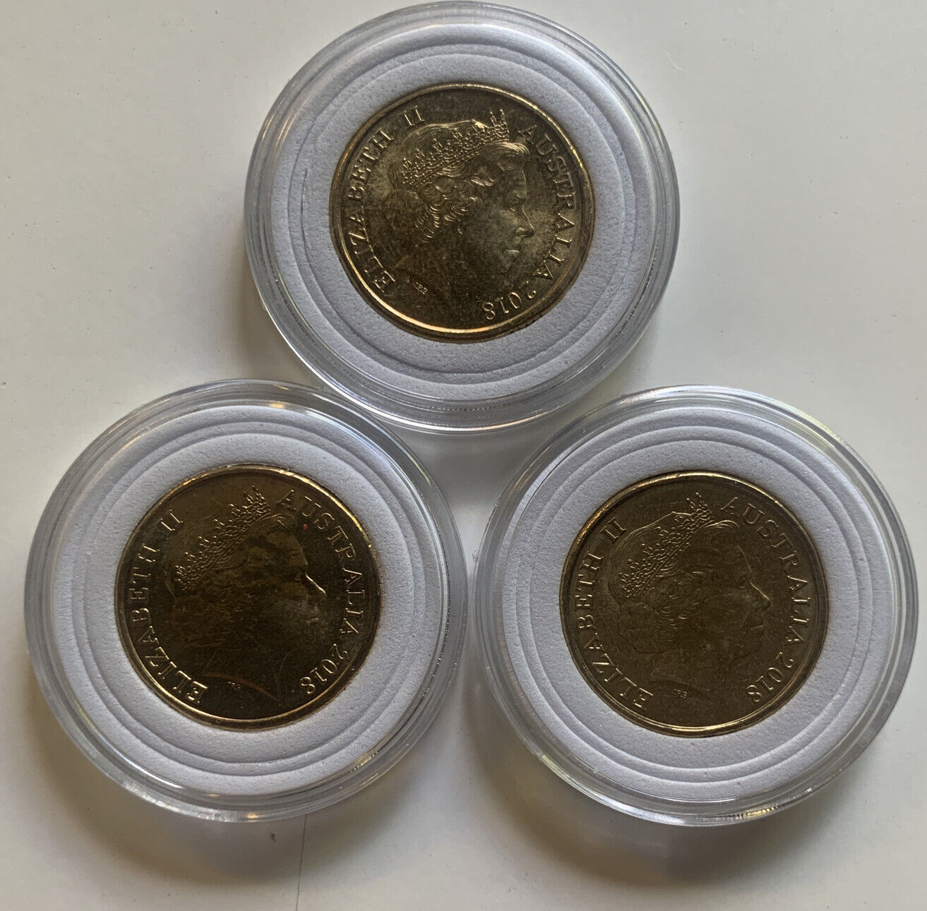 2018 $2 Australian Set of 3 Coins Commonwealth Games Two Dollar Set