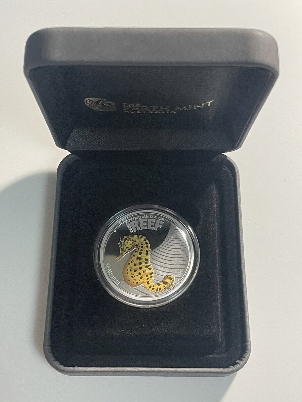 2010 Australian Sea Life THE REEF Sea Horse 1/2 oz Silver PROOF Coin
