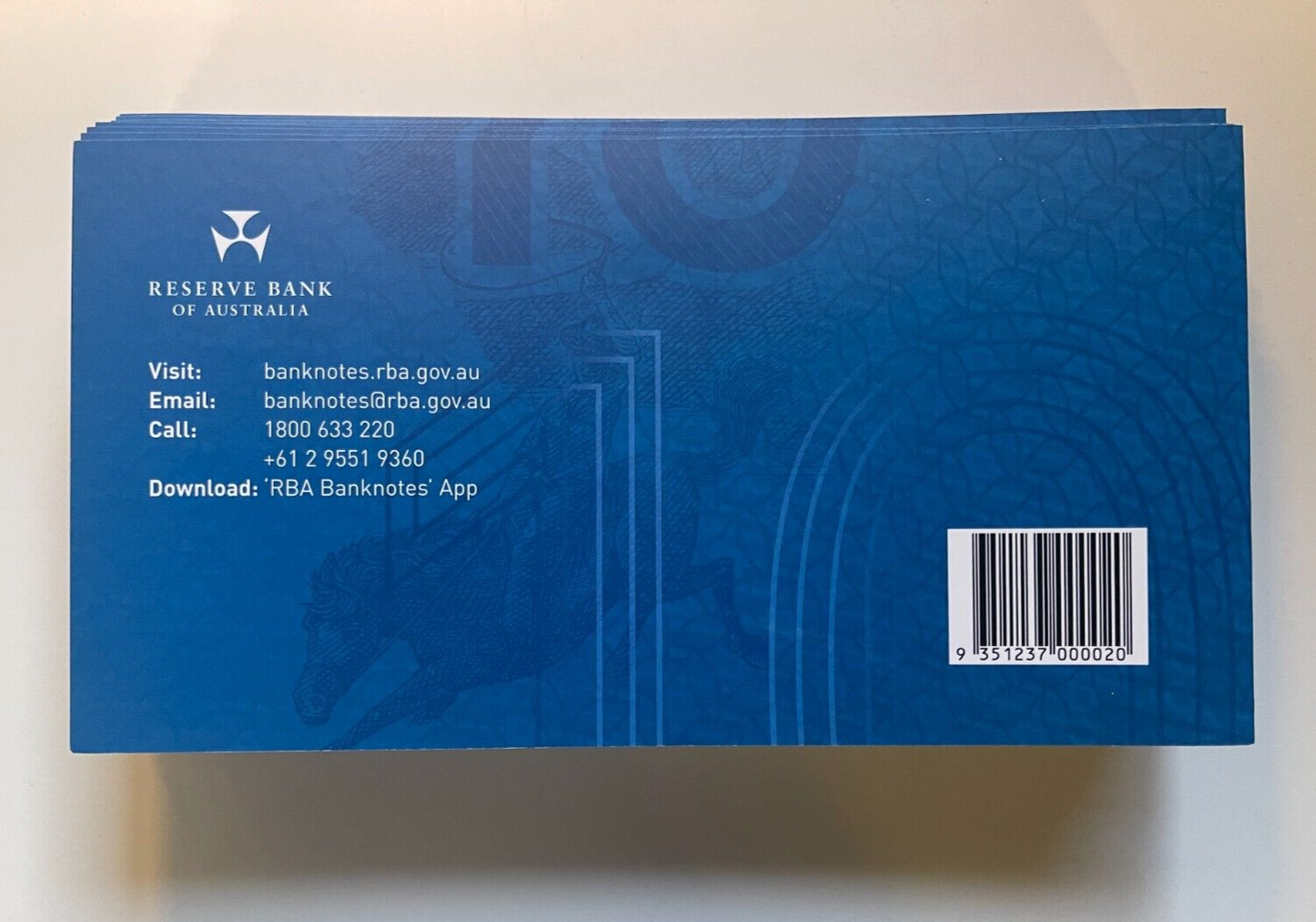 Next Generation RBA $10 Dollar UNC Polymer Bank Note + Commemorative Folder 2017