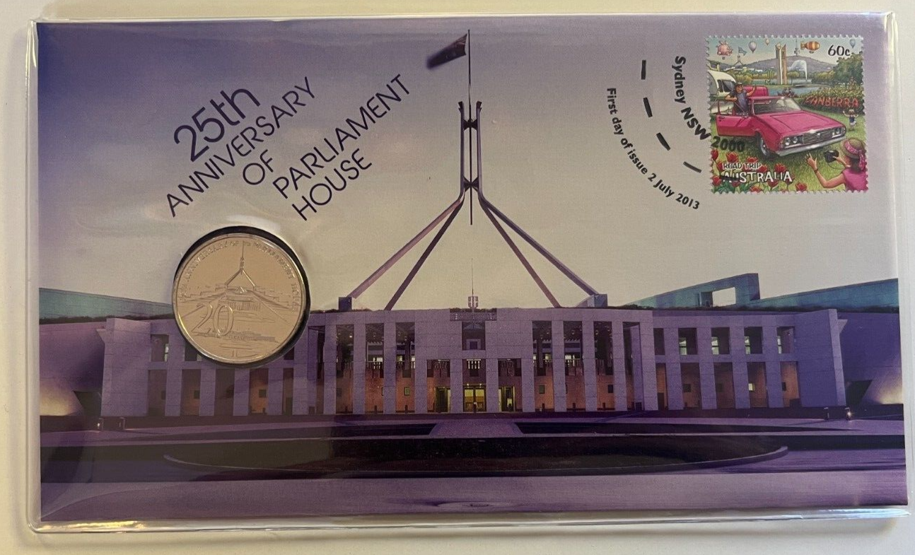 PNC Australia 2013 Parliament House 25th Anniversary RAM 20c Commemorative Coin