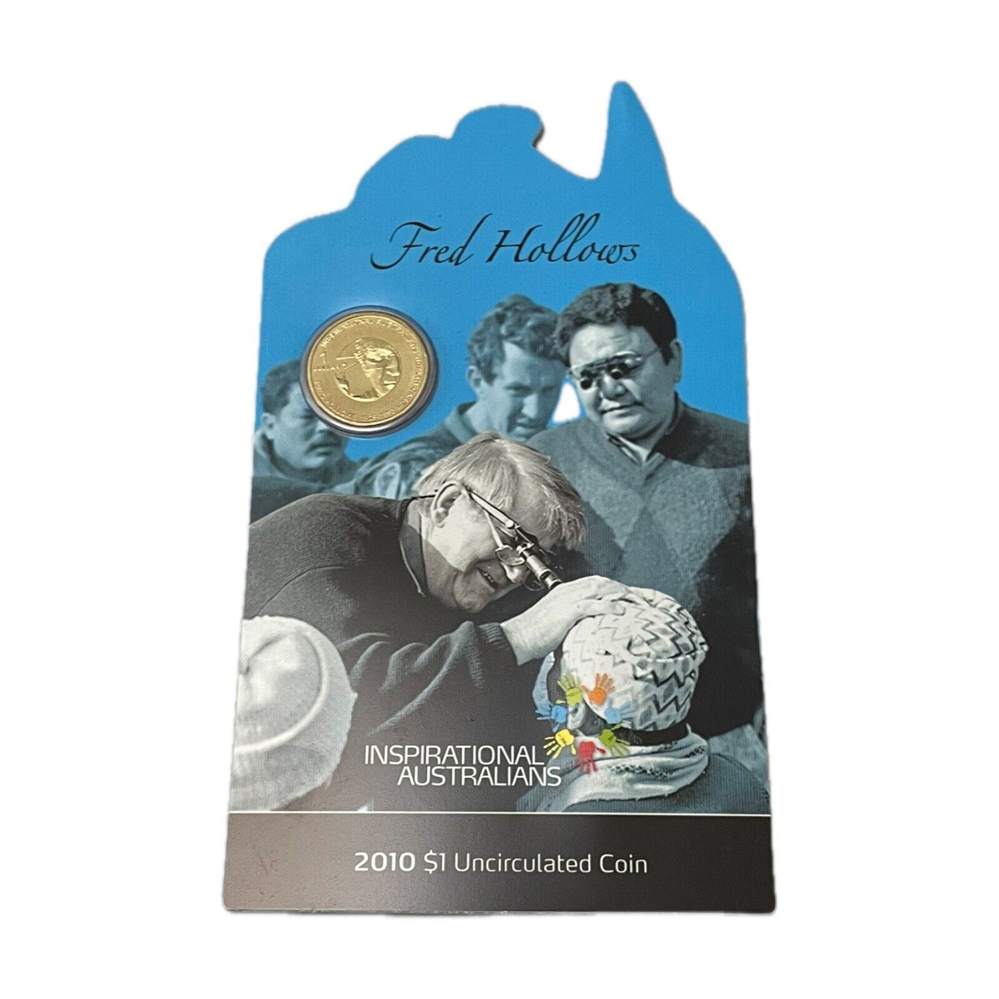 2010 Australia Inspirational Australians Fred Hollows RAM $1 Carded Coin