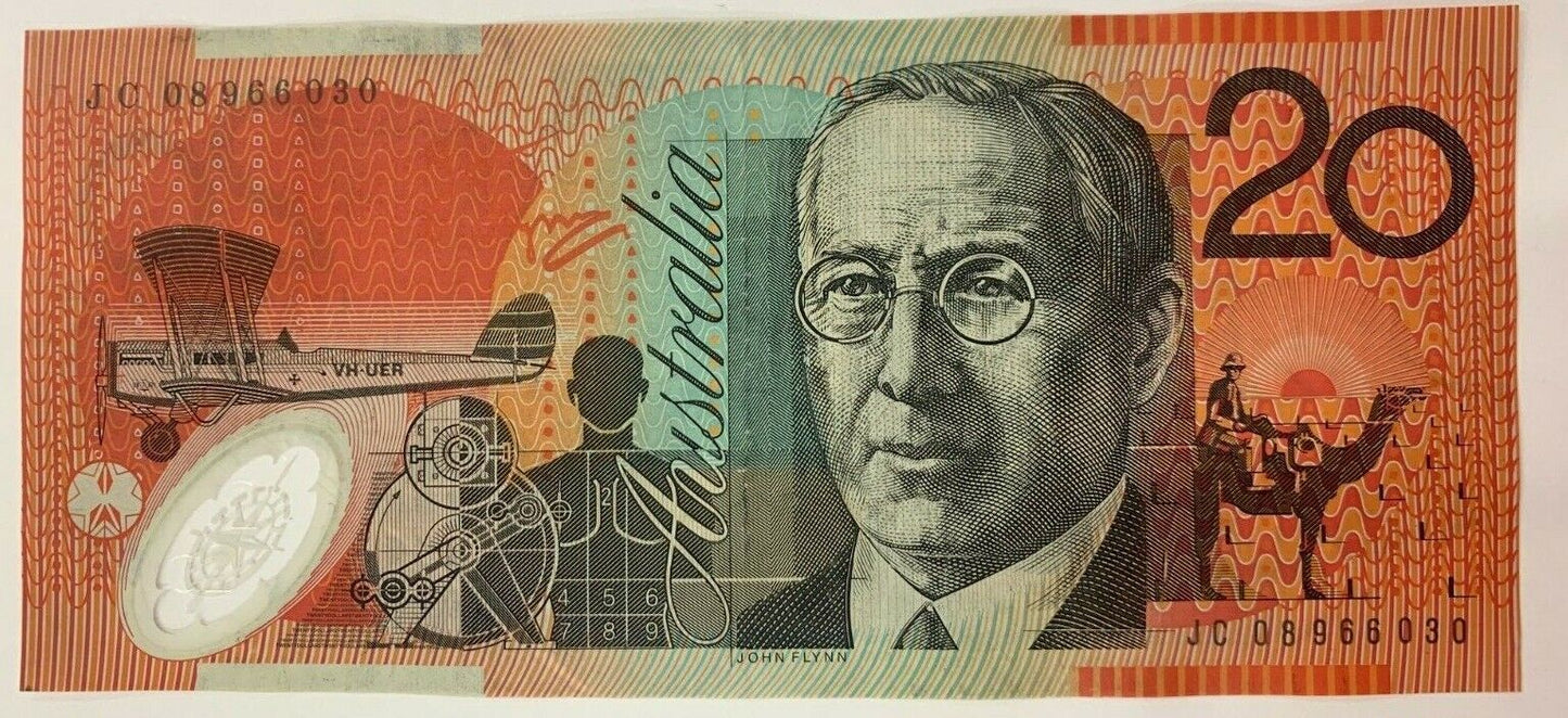 20 dollar note Australia 2008 JC RARE PREFIX
