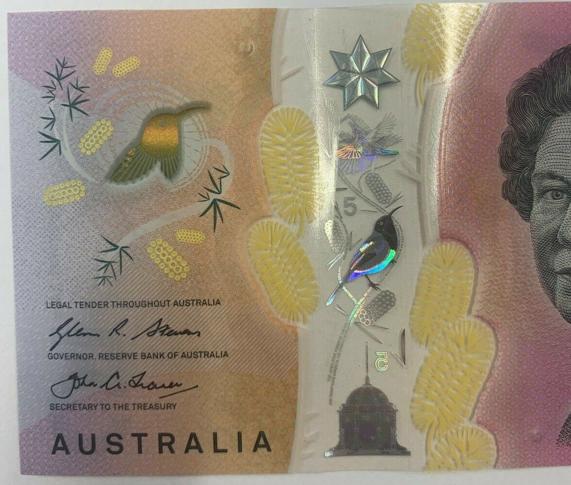 5 dollar note Australia 2016 RADAR "1633361"