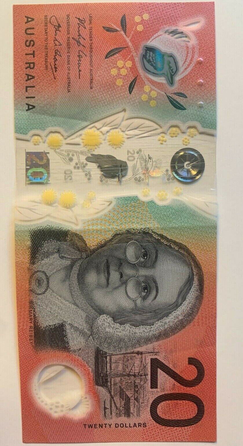 20 dollar note Australia 2019  LOWE/FRASER AG SERIAL