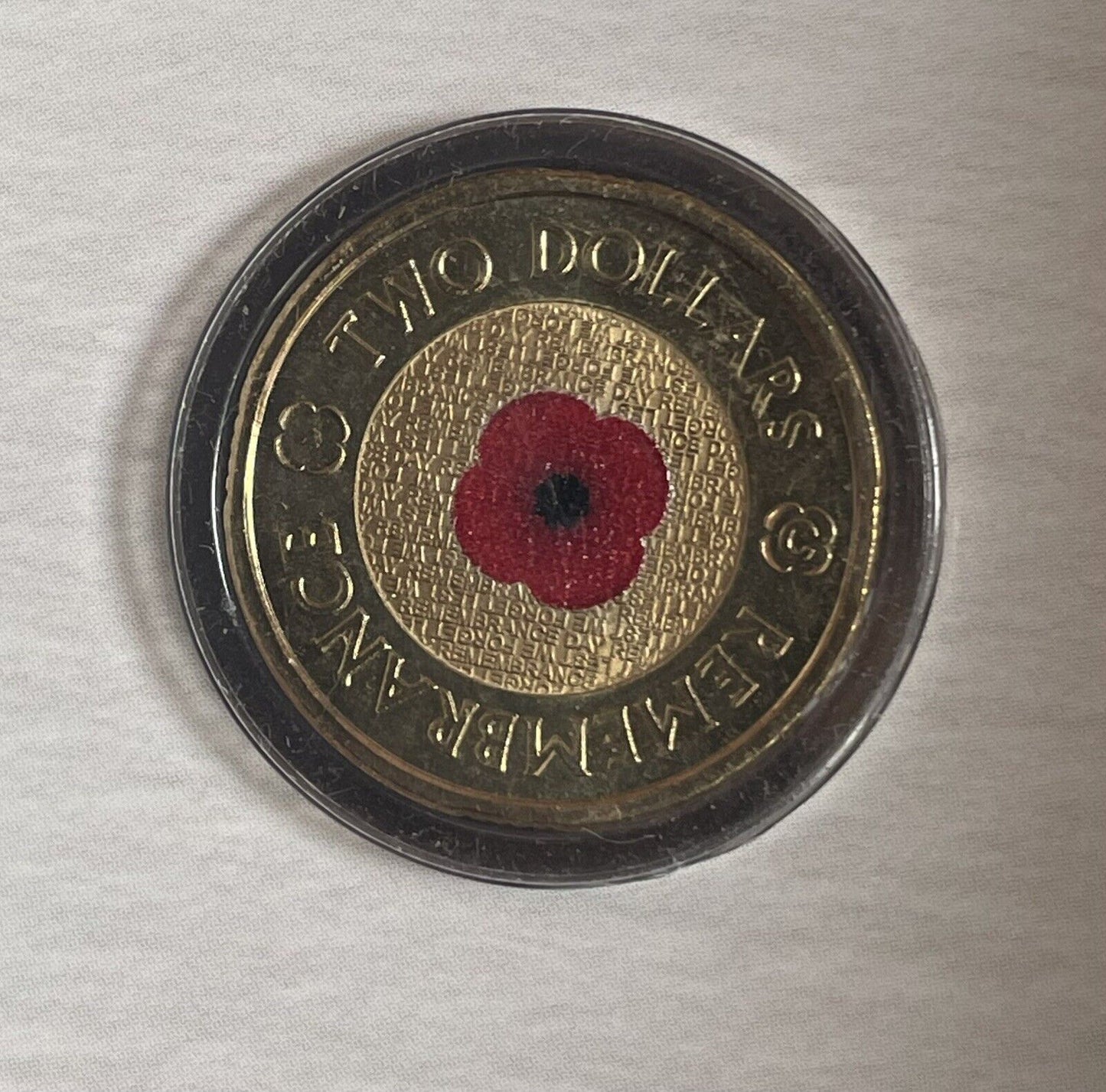 Australia 2012 Red Poppy C Remembrance Mintmark $2 Two Dollar Tri-fold RAM Card
