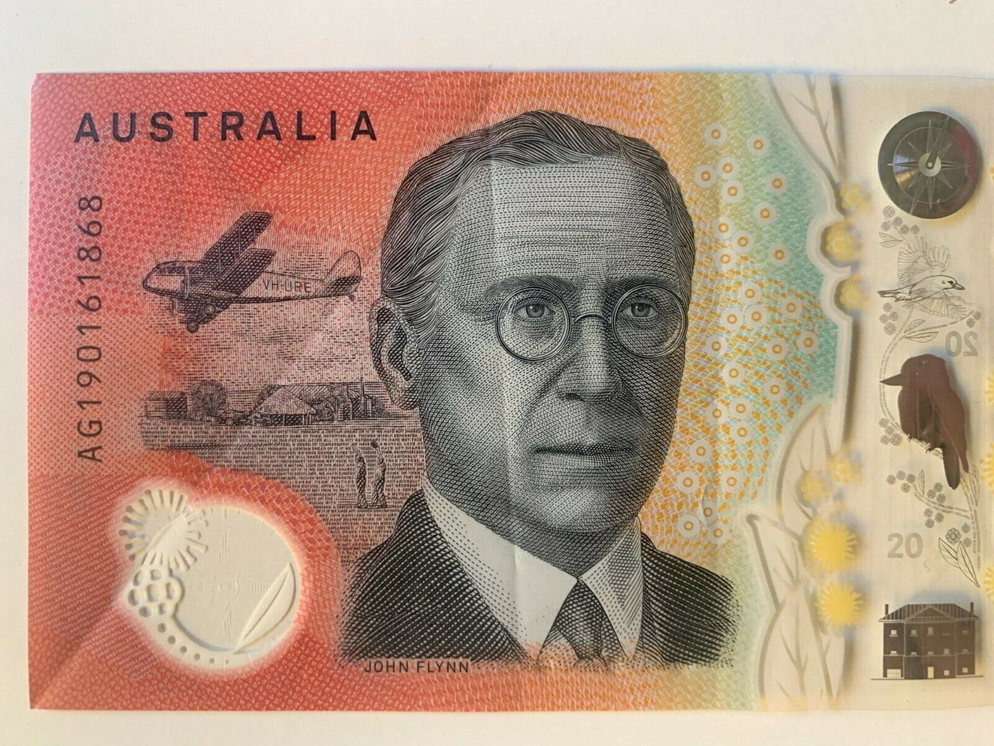 20 dollar note Australia 2019 LOWE/FRASER AG SERIAL