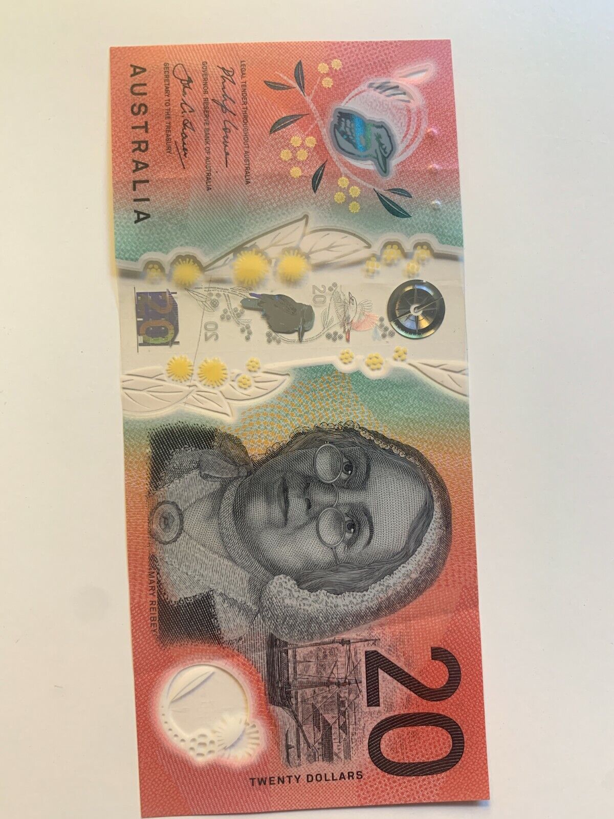 20 dollar note Australia 2019 LOWE/FRASER AG SERIAL