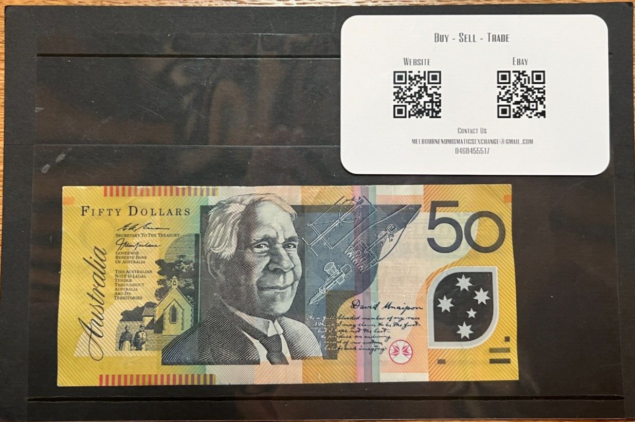 1997 circulated $50 Dollar Note AA99 First Prefix Macfarlane/Evans R518aF