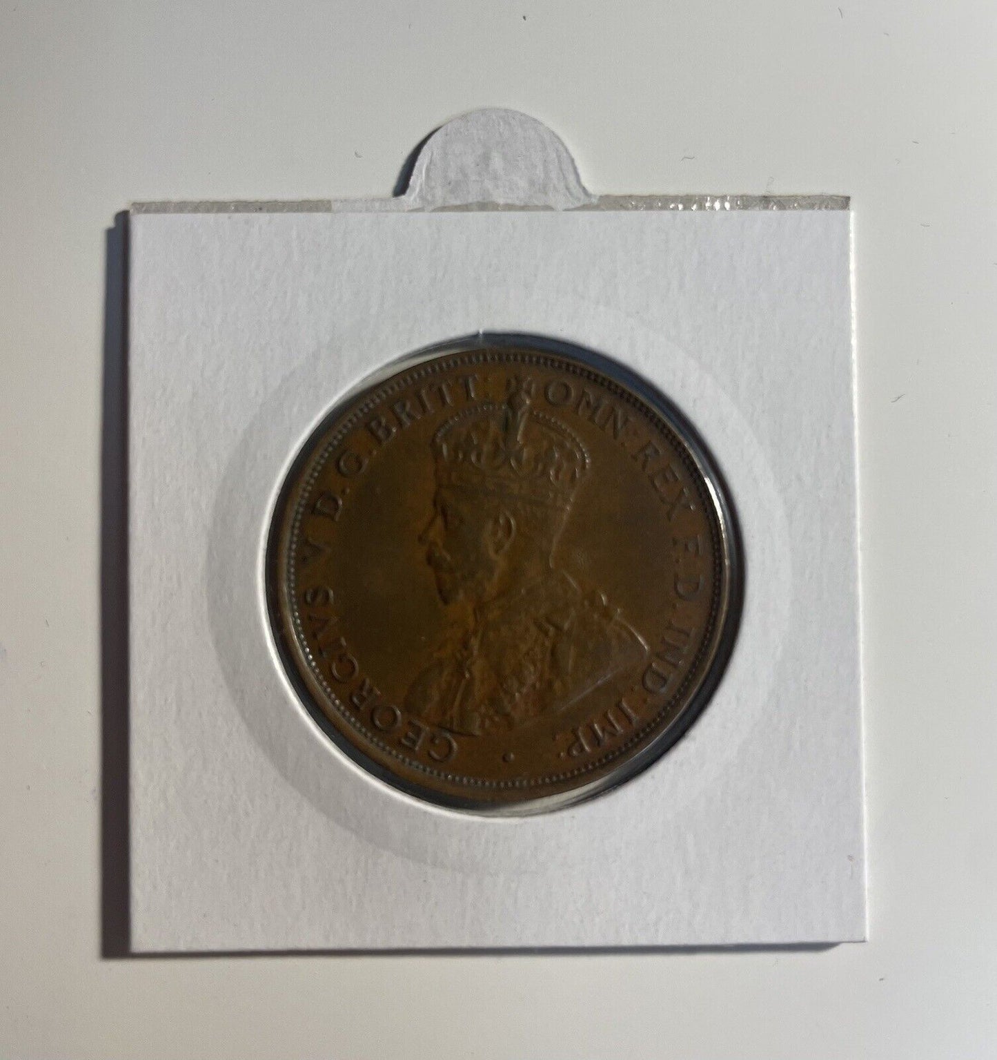 Commonwealth Of Australia 1935 One Penny 1d KGV aUNC 8 Pearls Nice Grade