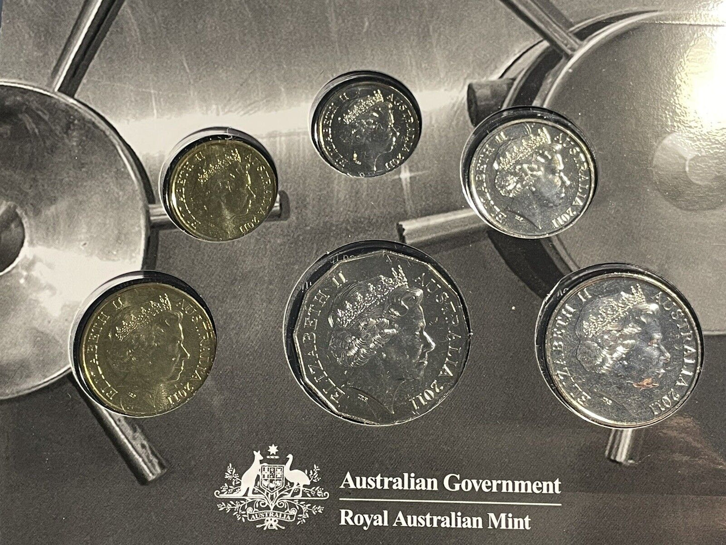 2011 Australia UNC Mint Six Coin Set RAM Low Mintage $2 Two Dollar Coin