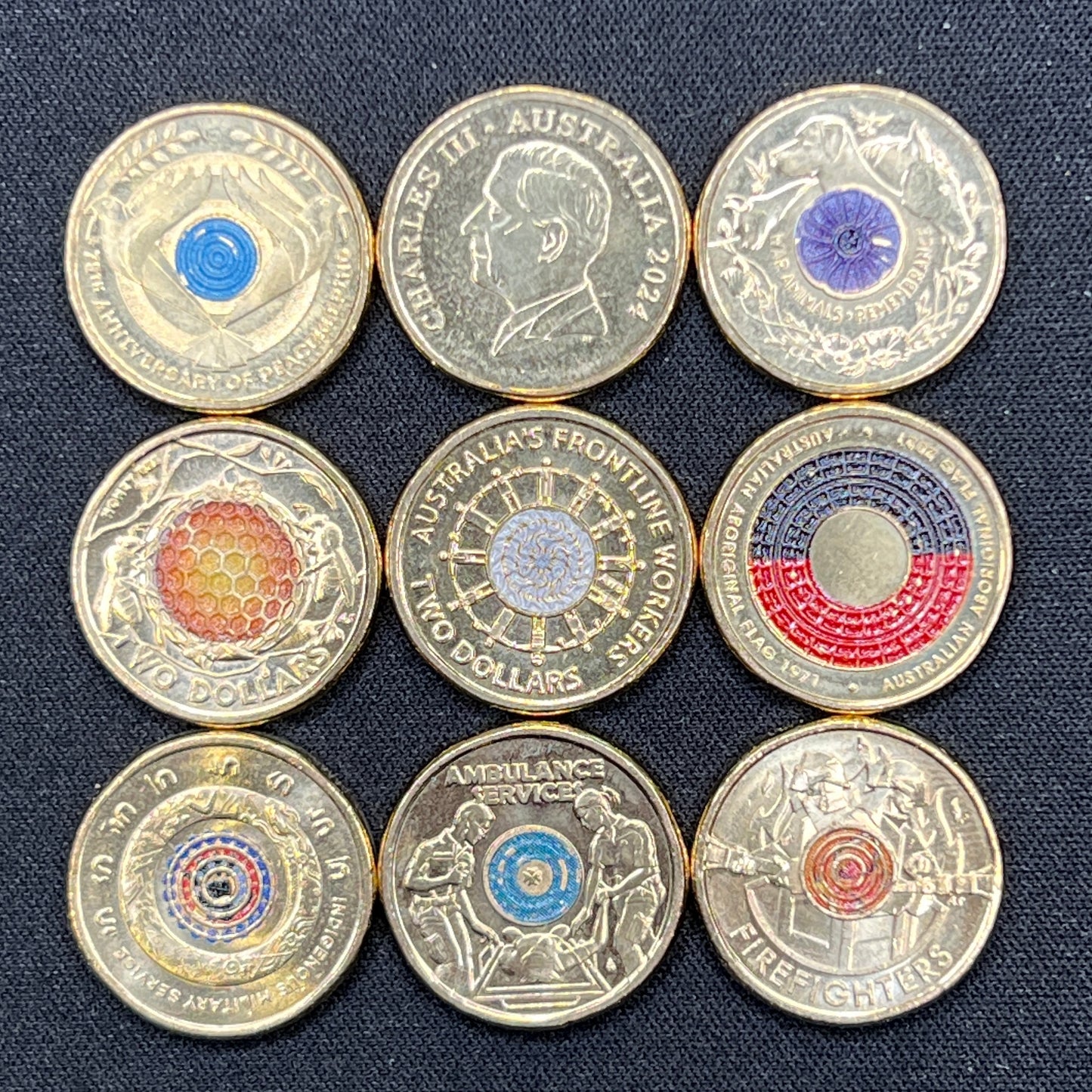 MXN 🇦🇺 Australian 🇦🇺 2 dollar coins UNC 9 Coin BEGINNER STARTER PACK