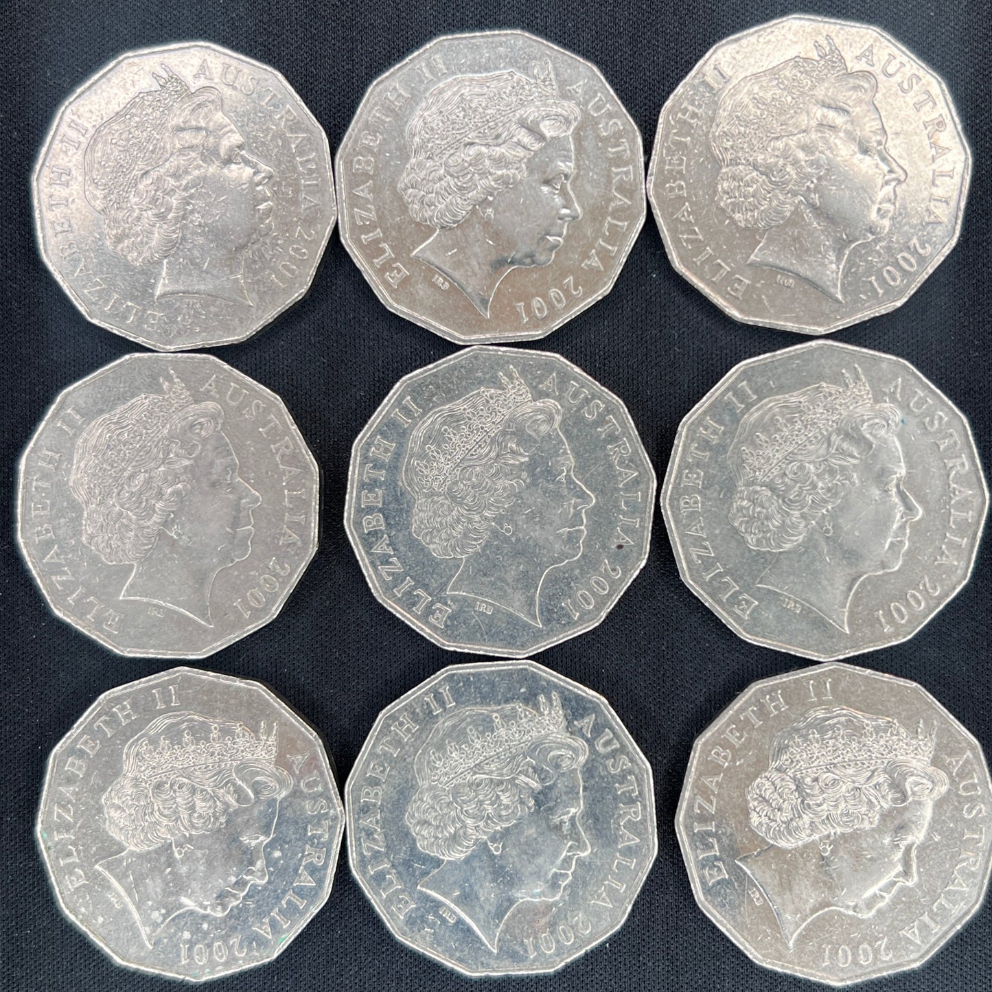 MXN Weekly Special - 2001 Centenary of Federation 50c Coin Set (9-Coin Set)