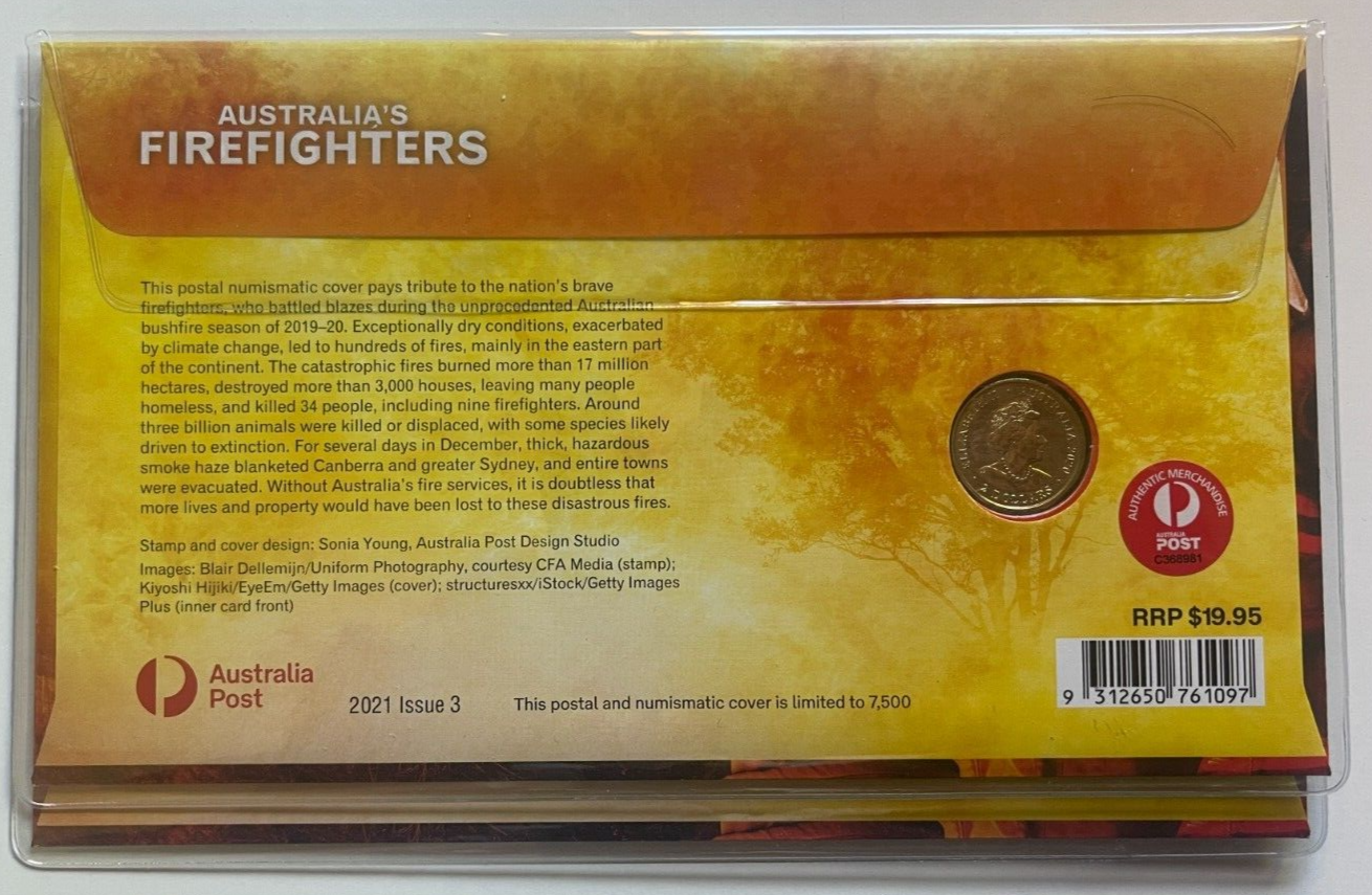 2021 PNC Australian Firefighters Coloured $2 Firefighter Coin