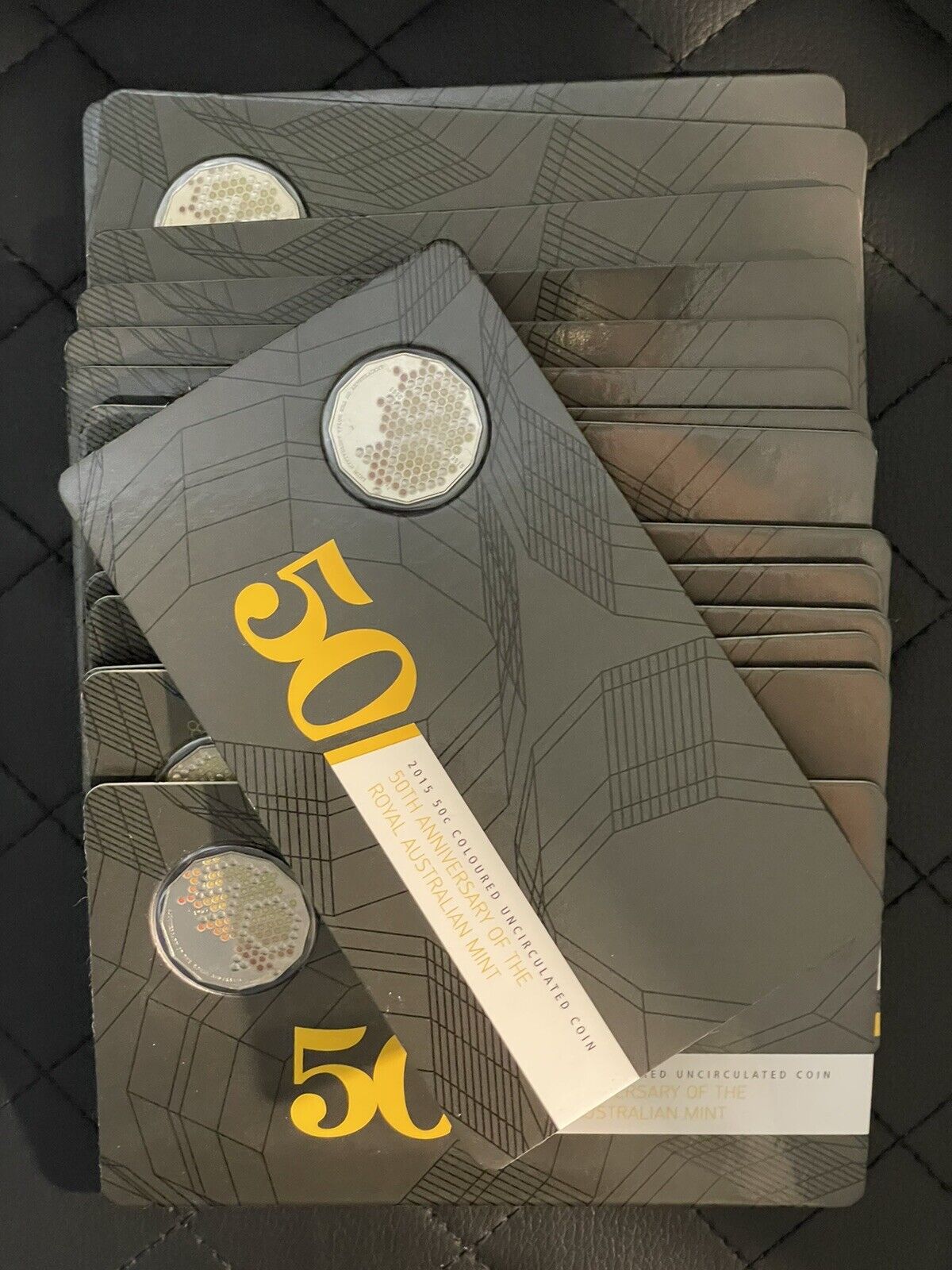 2015 50c Coloured Uncirculated Coin 50th Anniversary of the RAM Standard Issue