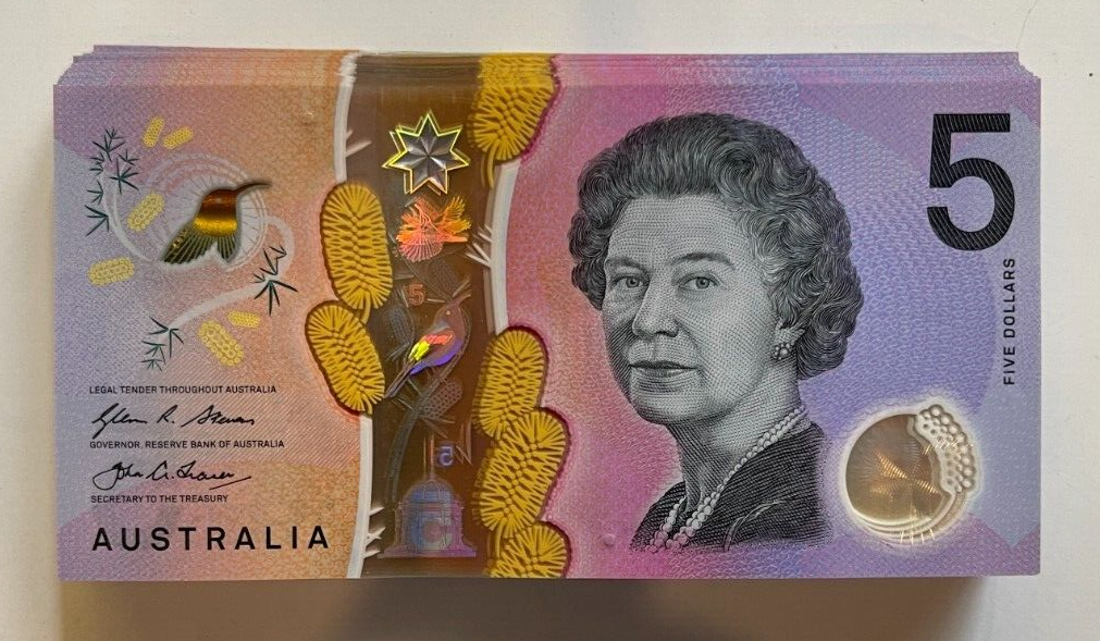 5 Dollar AA/EJ Prefix Limited Low Print - 2016 Five $ One of eac Note aUNC