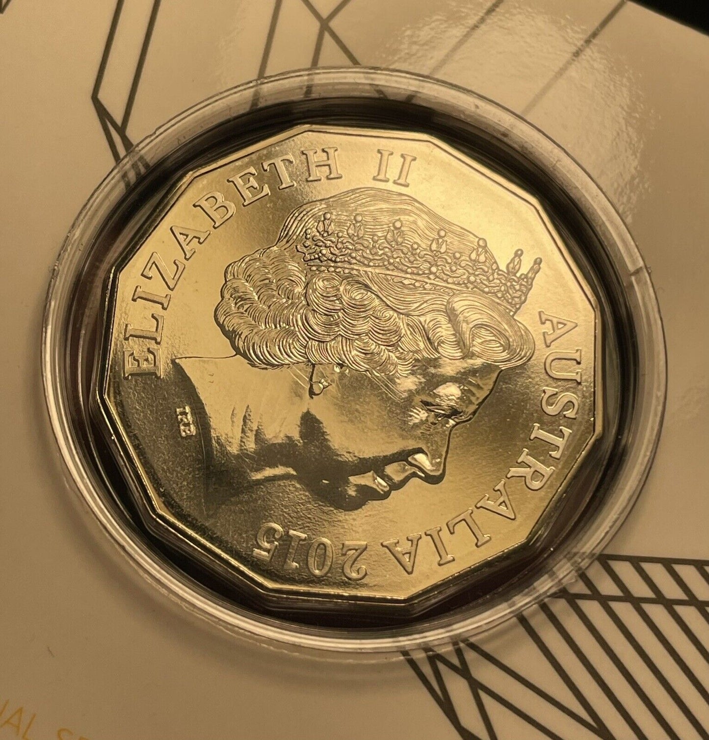 2015 50c Coloured Uncirculated Coin 50th Anniversary of the RAM Standard Issue