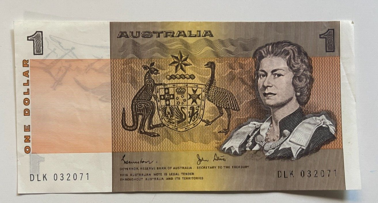 Australia $1 One dollar NOTES - CONSECUTIVE SERIAL NOTES UNC Bank bundle