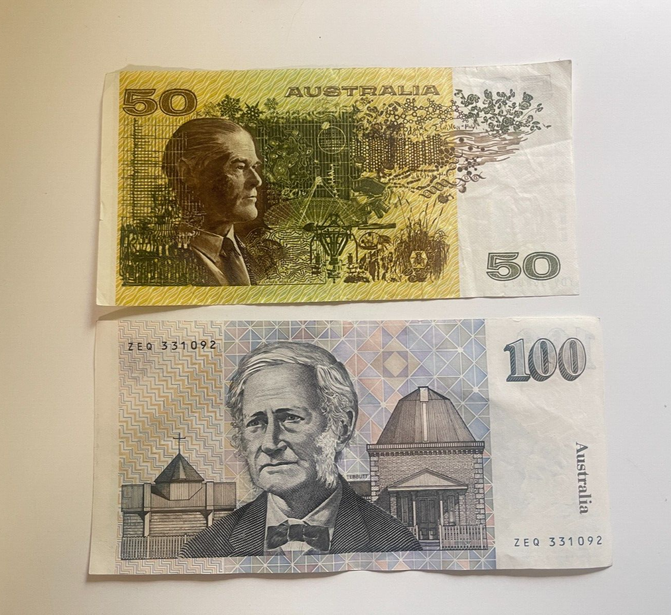 Australia banknotes $1, $2, $5, $10, $20, $50 & $100 - ONE OF EACH NOTE Circ