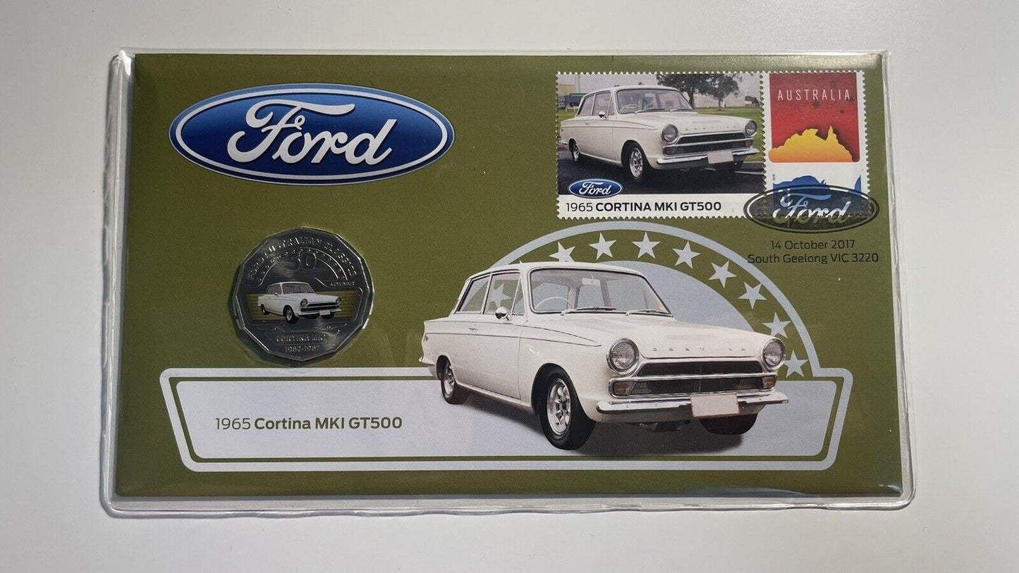 PNC Australia 2017 Ford 1965 Cortina MK1 GT500 Australian Classics RAM 50c Coin