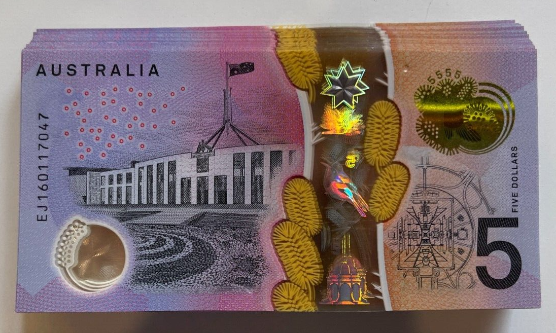 5 Dollar Last EJ Prefix Limited Low Print - 2016 Five $ Note aUNC