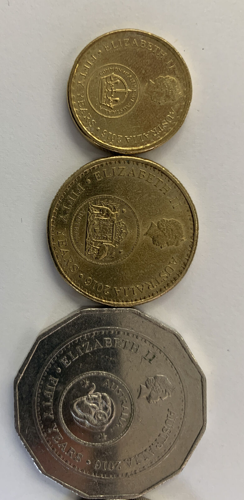 2016 Changeover Coin Set 5c 10c 20c 50c $1 & $2 50th Anniversary of Decimal Cur