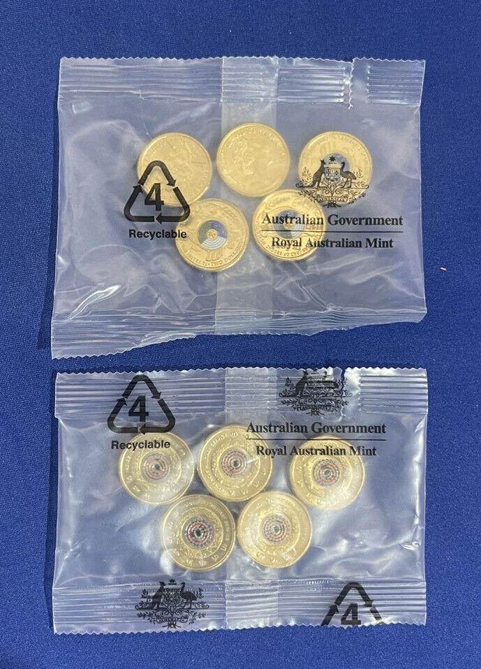 NEW UNC 2021 $2 WW2 IMS RAM MINT BAG TWO DOLLAR RARE COLOURED COIN - (10 COINS)