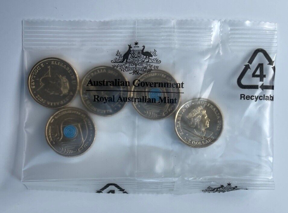 NEW UNC 2022 $2 Peacekeeping RAM MINT BAG TWO DOLLAR COIN (5 COINS)