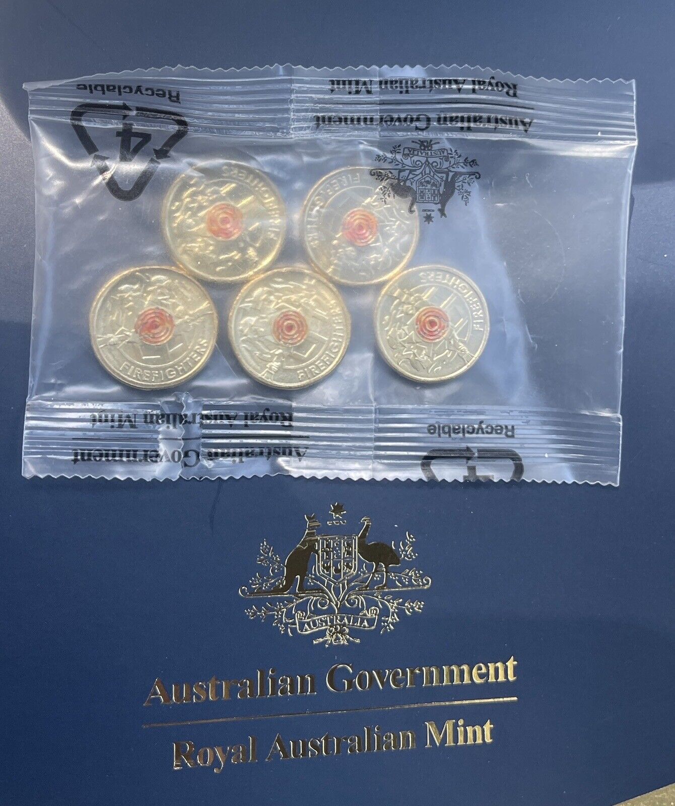 NEW UNC 2020 $2 Fire Fighter RAM MINT BAG TWO DOLLAR COIN (5 COINS)