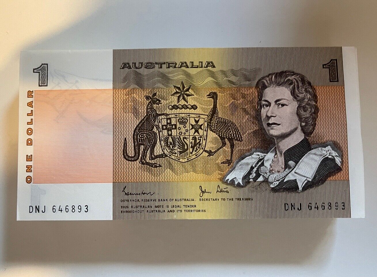 Australia $1 One dollar NOTES - CONSECUTIVE SERIAL NOTES UNC Bank bundle
