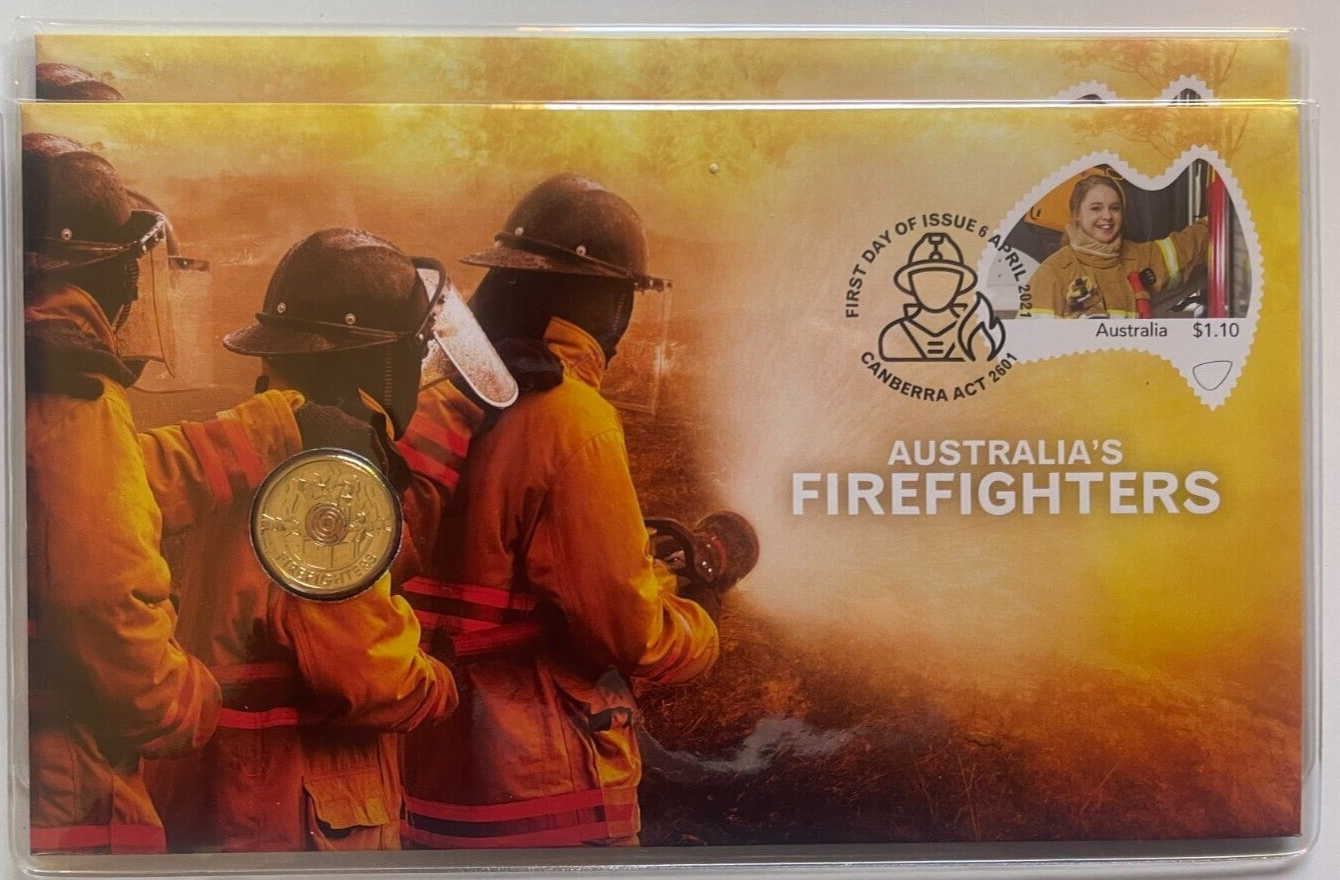 2021 PNC Australian Firefighters Coloured $2 Firefighter Coin