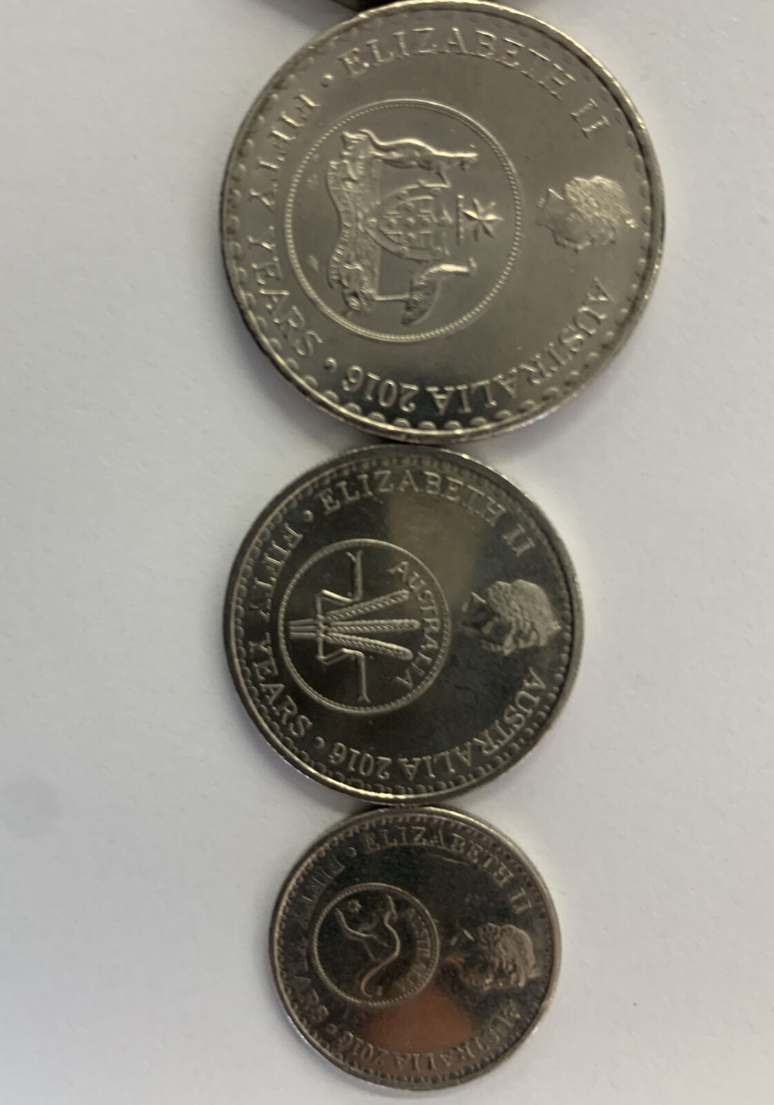 2016 Changeover Coin Set 5c 10c 20c 50c $1 & $2 50th Anniversary of Decimal Cur