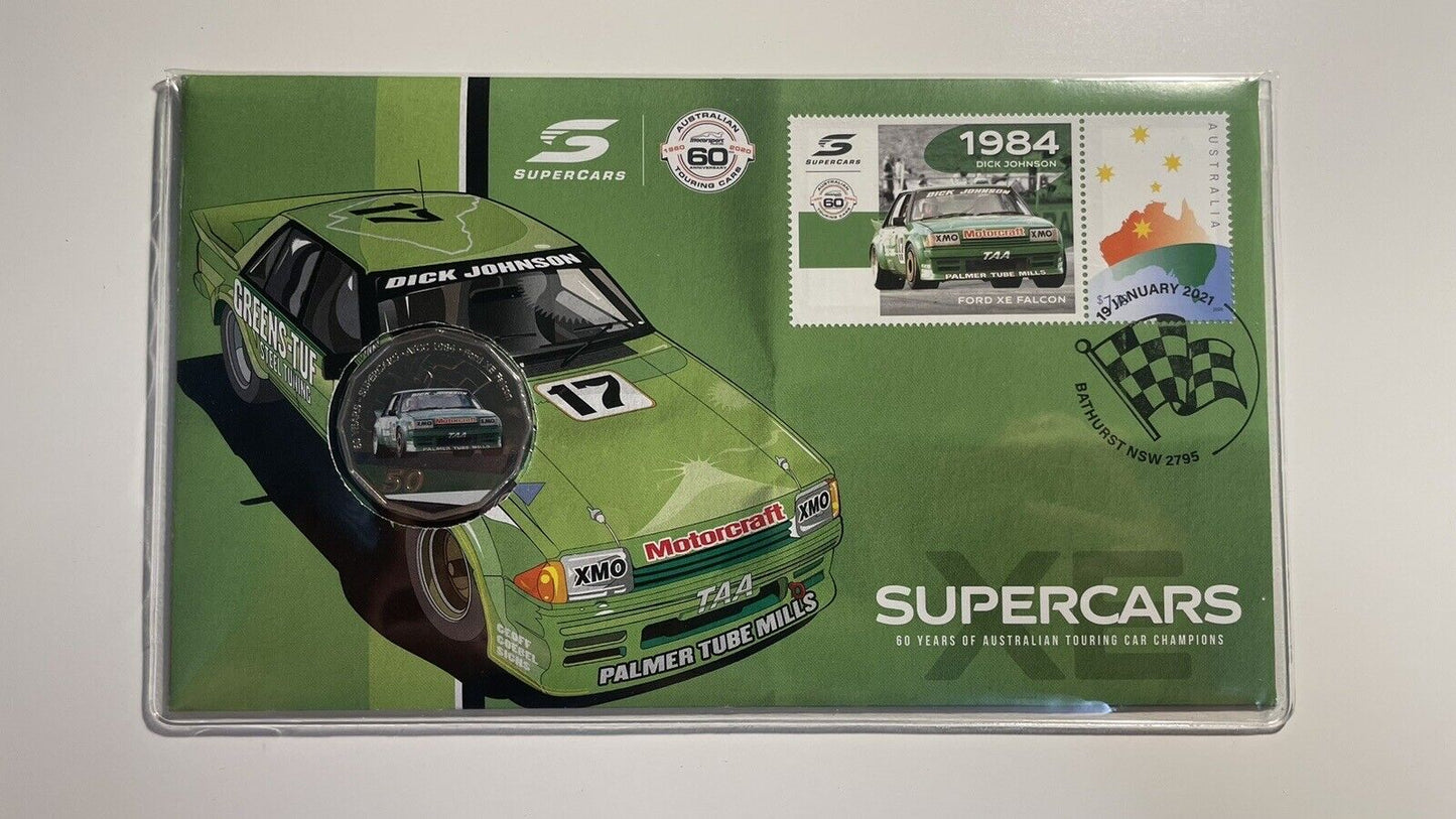 PNC Australia 2021 Supercars 60 Years ATCC 1984 Ford XE Falcon RAM 50c Coin