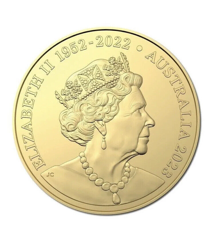 Australia 2023 Edward the Emu 20c Coloured Coin Gold Plated Book On Hand UNC