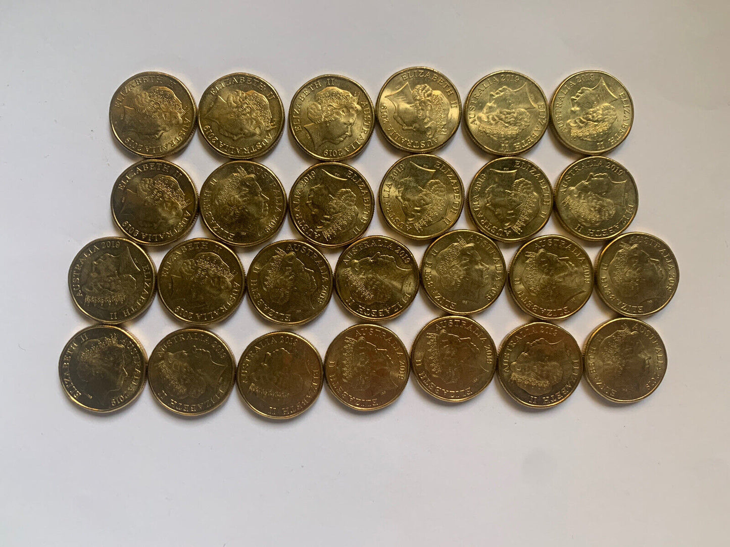 2019 Great Aussie Coin Hunt $1 Alphabet Coins Complete Set of 26 Coins A-Z