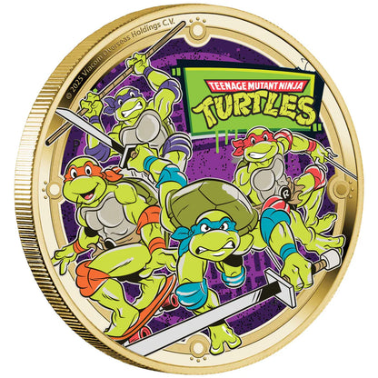 CollectFest Special Edition Teenage Mutant Ninja Turtles 2025 Collector Coin in Card SIGNED