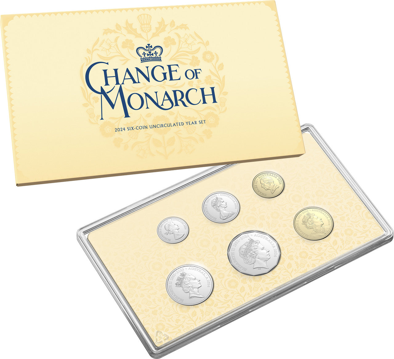 2024 Change of Monarch AlBr CuNi Uncirculated Six Coin Set