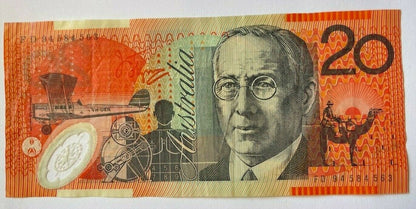 20 dollar note Australia 1994 FD PREFIX RARE YEAR