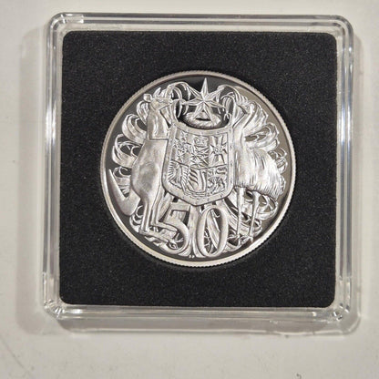 Australia 2016 Coat of Arms Round 50c Fine Silver Proof Coin UNC